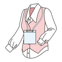 吊下げタッグ名札　ホワイト紐　１０枚入