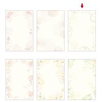 洋柄用紙フラール　はがきサイズ　アンティーク５冊入
