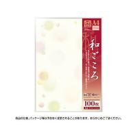 和柄用紙　和ごころ　Ａ４判　水玉　１００Ｐ
