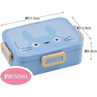 抗菌　４点ロック弁当箱　トトロ　フェイス