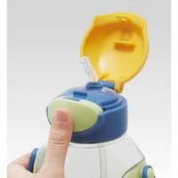 ワンプッシュ　ストロー水筒　ディノサウルス