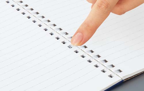 ソフトリングノートセミＢ５ドットＢ罫４０枚　橙×５