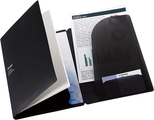 キャンパス書類収容カバーノート　Ａ５ノート用　黒