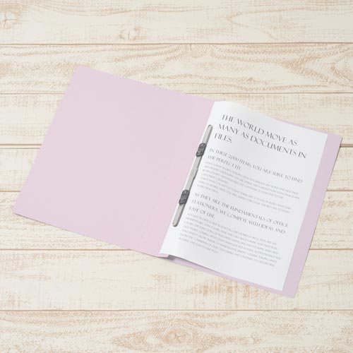 ＰＰフラットファイルＡ４縦厚とじバイオレット　１冊