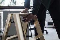 踏み台　ルカーノ　２段　ゴールド