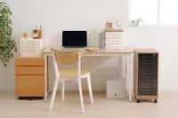 レターケース　浅型３段・深型１段　アイボリー４個