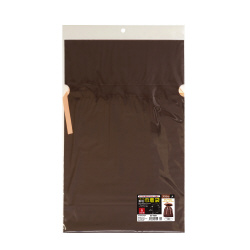 巾着袋　ブラウン　３１０×４３０＋１２０　１Ｐ