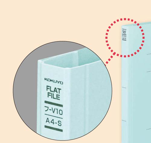 フラットファイルＶ樹脂とじ具　Ａ４縦　黄　１０冊