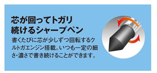 クルトガ　スタンダードモデル　０．５ｍｍ　ブルー軸