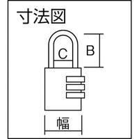 ＡＢＵＳ　ナンバー可変式南京錠　１４５－２０　ピン