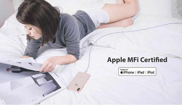 PeAk II C120B USB-C to Lightning 耐久ケーブル 120cm ブラック