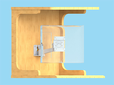 2Kg対応2軸タイプ 壁取付型 平行移動式アーム