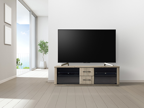 ホームシアター/TV台 ～55V用 グレーベージュ