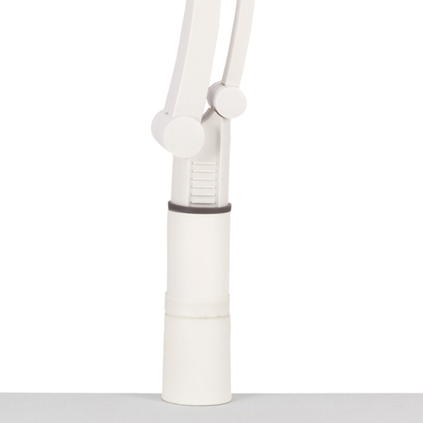 テレホンスタンドフレックス ハイタイプ 背面取り付け簡単 適応電話機幅130～220mm、質量1kgまで ベース回転範囲360° 最大クランプ取り付け幅60～20mm