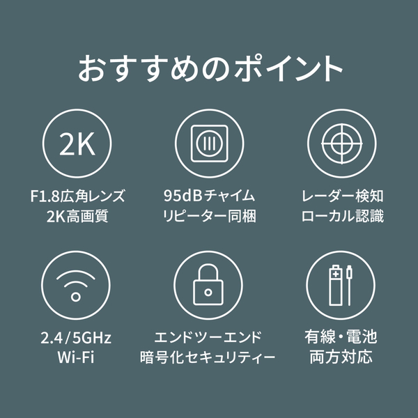 ドアベルハブ G410 セレクト ブラック