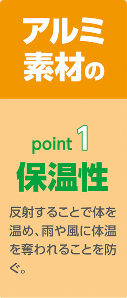 非常用アルミ防寒寝袋