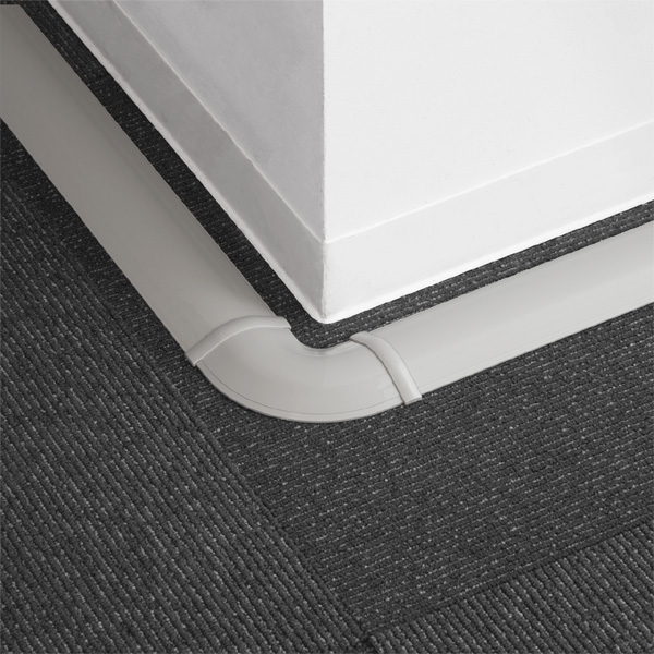 床用モール 曲がり 幅30mm用 グレー