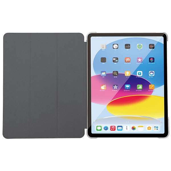 iPad10.9用 ハイブリッドレザーケース ブルー