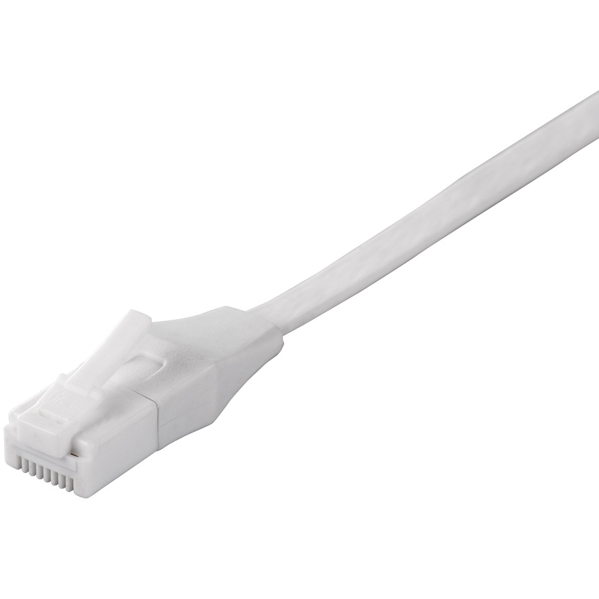 ツメの折れないLANケーブル カテゴリー6 ストレート フラット 3m ホワイト