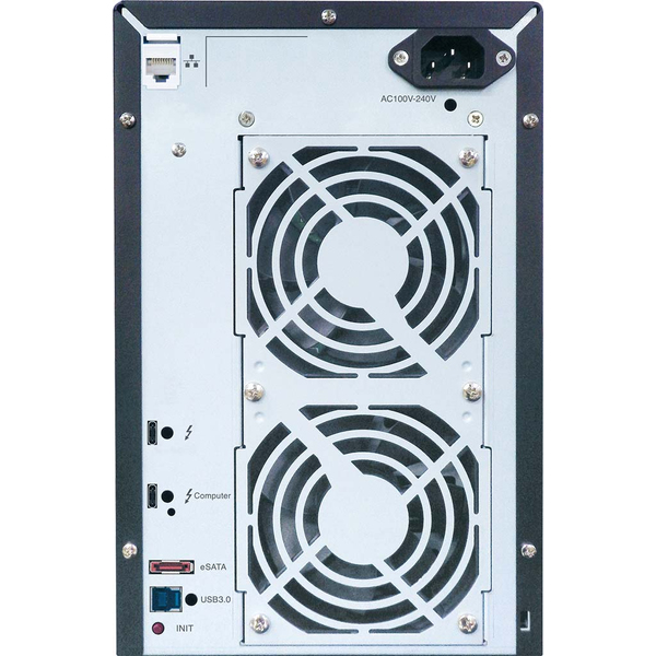 ECLAIRPROシリーズ EP106TB3 Thunderbolt3+USB3.0+eSATA対応 ハードウェアRAID対応デスクトップ型DAS 総容量12TB(2TB×6ドライブ)