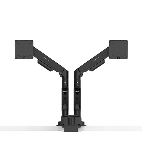 高耐荷重デュアルモニターアーム/VESA規格(100x100mm・75x75mm)対応/ブラック