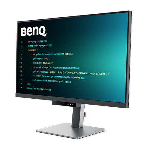 プログラミングモニター 31.5型/3840×2160/HDMI x2、DisplayPort x1、USB Type-C（90W給電） x1/メタリックグレー/スピーカーあり（3Wx2）/IPS/デイジーチェーン