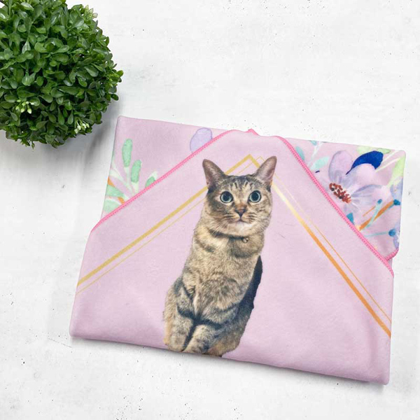 KURUMU ～中身の形に合わせて変幻自在に包む布～ おさんぽ猫