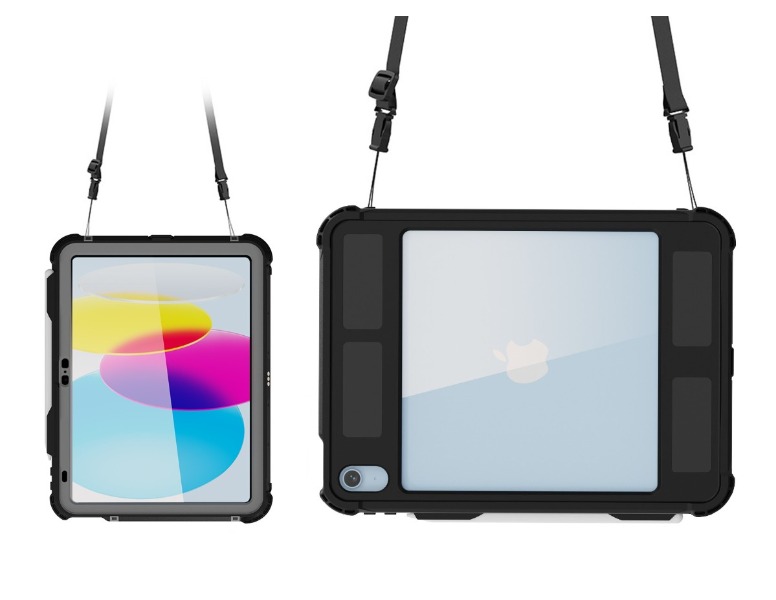 【耐衝撃・防塵防水】iPad A16/第10世代専用(11インチ)IP68ケース 細長スタンド付