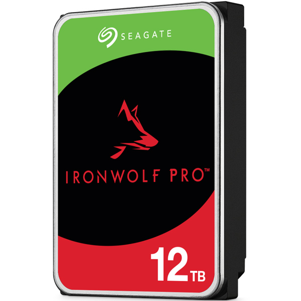 Seagate IronWolf Pro 3.5【データ復旧3年付】12TB HDD（CMR）メーカー5年保証 24時間稼働 PC、NAS用 RVセンサー付 ST12000NT001