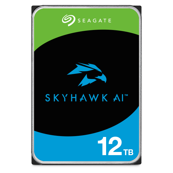 Seagate SkyHawk AI 3.5【データ復旧3年付】 12TB 内蔵HDD (CMR) メーカー5年保証 512MB 7200rpm ネットワーク ビデオ レコーダー AI対応NVRシステム用ST12000VE003