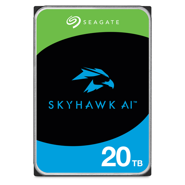 Seagate SkyHawk AI 3.5【データ復旧3年付】 20TB 内蔵HDD (CMR) メーカー5年保証 512MB 7200rpm ネットワーク ビデオ レコーダー AI対応NVRシステム用ST20000VE003