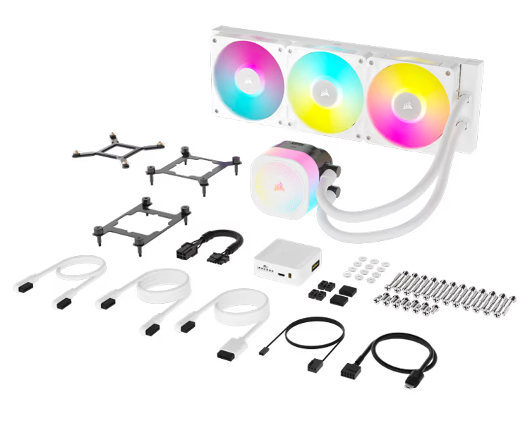 簡易水冷CPUクーラー iCUE LINK TITAN 360 RX RGB -White-
