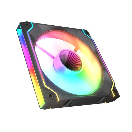 SC140 ARGB/140mm ARGBケースファン/ブラック/通常回転モデル/シームレスなデイジーチェーン接続/高耐久HDB採用/インフィニティミラーデザイン