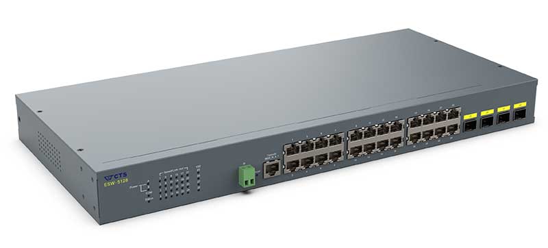 24 x 10/100/1000Base-T RJ-45 + 4 x 1/10GBase-R SFP+ 管理機能搭載レイヤ2スイッチ