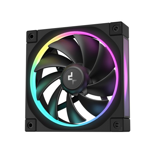 FL12-3 IN 1/120mmケースファン 3個入りパック/ブラック/36個のARGB Gen2 LEDによる独自のライトエフェクト/MB同期対応/FDB/防振ダンパー/3相4極6スロットモーター搭載