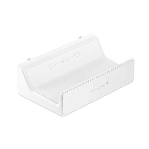 HB-01 WH/DeepCoolケースのメッシュパネル部に設置可能な多用途ヘッドセットスタンド/ホワイト/耐荷重約1kgに対応/マグネット吸着とダブルフック構造