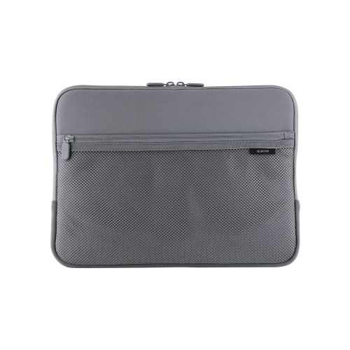 PC用インナーバッグ/ネオプレン/14インチ/ファスナーポケット/グレー