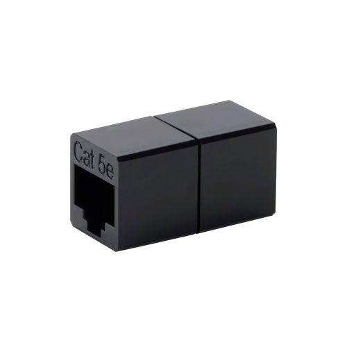 RJ45中継コネクタ/Cat5e対応/UTP/ブラック