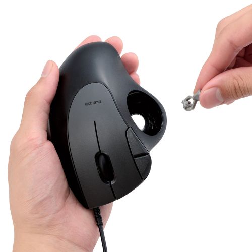 トラックボールマウス/IST/36mmボール/親指/人工ルビー支持/有線/5ボタン/ブラック