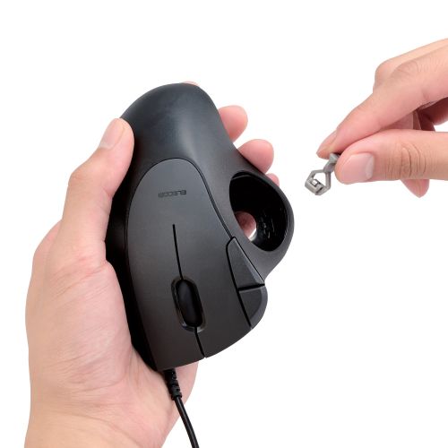 トラックボールマウス/IST/36mmボール/親指/ベアリング支持/有線/5ボタン/ブラック