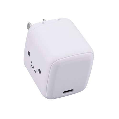 AC充電器/スマホ・タブレット用/USB Power Delivery/65W/USB-C1ポート/しろちゃん