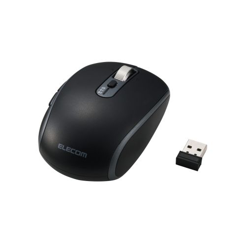 マウス/Precisionist/無線2.4GHz/Bluetooth/マルチペアリング/充電式/Mサイズ/静音/チルトホイール付/ブラック