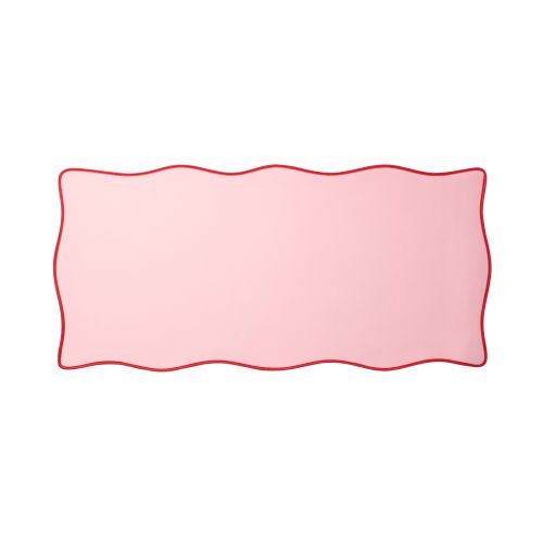 デスクマット/ウェーブ/UKIU/ピンク