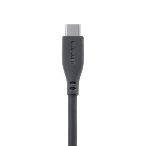 USB Type-C to USB Type-Cケーブル/シリコン/USB Power Delivery対応/最大100W/2.0m/ストーン グレー