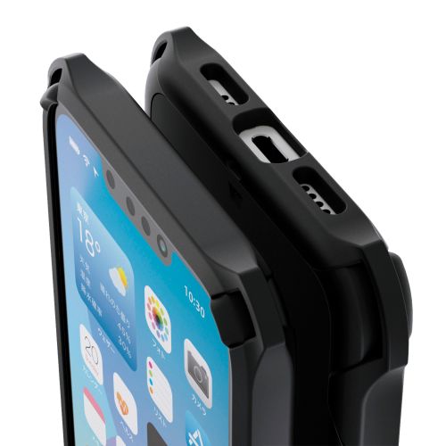 iPhone 17e/16e/ハイブリッドケース/ZEROSHOCK/ブラック