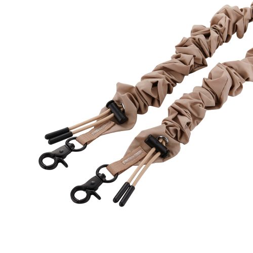 スマホショルダーストラップ/ストラップホールシート付属/シュシュ/ベージュ