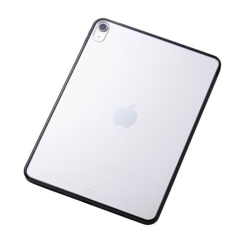 iPad Air 11インチ(M3/M2)/クリアケース/背面クリア/軽量/カラーエッジ/ブラック