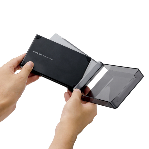 Bluetoothキーボード/折りたたみタイプ/マルチペアリング対応/ブラック