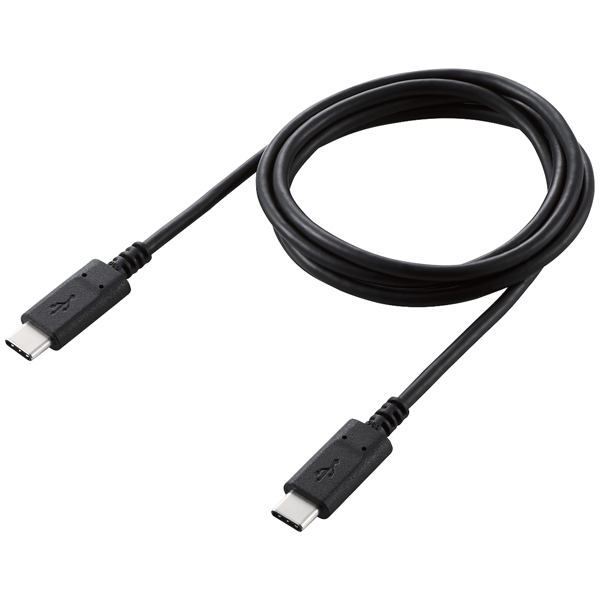 USB2.0ケーブル/C-Cタイプ/認証品/USB Power Delivery対応/3A出力/1.0m/ブラック