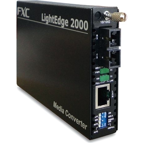 10BASE-T/100BASE-TX to FX(2芯SC、SMF15km) メディアコンバータ + 同製品SB5バンドル